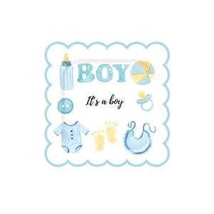 DAMAI - Juego de Vajilla de Tela Azul para Fiesta de Baby Shower, Juego de Platos, Vasos y Servilletas de Papel Azul - Product Image 4