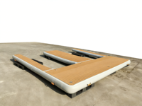 Dock flottant gonflable en PVC en forme de E pour jet ski, bateau et yacht, idéal pour les loisirs aquatiques en extérieur