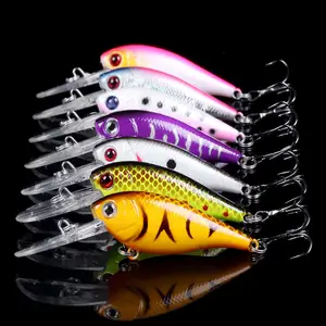 8m Deep Diving Minnow Lure 7.2Gram Bait con 6 # ganci in acciaio ad alto tenore di carbonio profondità di immersione 2.7-3.6M