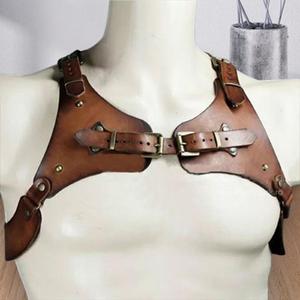 Accessorio etnico in pelle sintetica imbracatura corpo corpo Steampunk per feste rinascimentali e costumi da cavaliere - Product Image 4