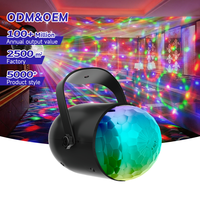 Mini lampe à LED 5W télécommandée à effet vague océanique, lumières de fête, barre RGB auto-propulsée, boule disco rotative