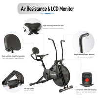 Vélo d'exercice Air Bike avec dossier et ventilateur, résistance réglable, équipement de cardio-training pour salle de sport – Vente directe usine