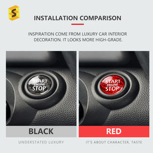 ES N-<span class=keywords><strong>MINI</strong></span>-205 Série R Véritable Fiber De Carbone Voiture Démarrage Couverture <span class=keywords><strong>R56</strong></span> R55 D'arrêt de Démarrage Du Moteur À Bouton Pour <span class=keywords><strong>MINI</strong></span> <span class=keywords><strong>COOPER</strong></span> - Product Image 5