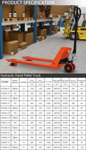 Nuovo Transpallet Idraulico Uni-Silent con Capacità di 5 Tonnellate per Uso in Magazzino, Vendita all'Ingrosso YY685N-5T - Product Image 4