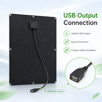 Cargador Solar USB Portátil y Flexible de 5W para Teléfono Celular, para Acampar al Aire Libre, Suministro de Energía de Emergencia