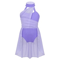 Justaucorps de danse sans manches froncé pour filles de 6 à 16 ans Costume de danse pour enfants Vêtements de danse pour enfants Ballet contemporain Robes de danse lyrique