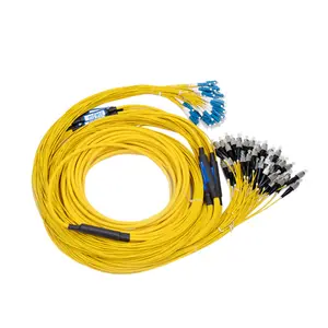 SC/LC/FC/ST fiber optik yama kablosu 9/125 tek mod 4 çekirdek 48 çekirdek 96core144core 5mm yama kablosu