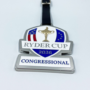 Nhà máy tùy chỉnh kim loại Golf Câu lạc bộ túi <span class=keywords><strong>tag</strong></span> cá nhân Tên Laser khắc cho Golf giải đấu - Product Image 5