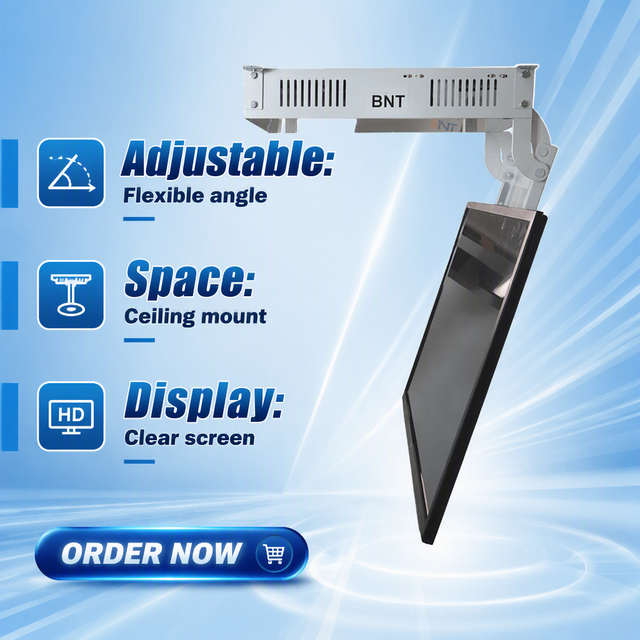 Automatic Ceiling TV Motorized Flip Down Lifting Mechanism 32-65 Inch Hidden Type for Home Furniture TV Mounts & Carts