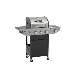 Parrilla de Gas Propano de Acero Inoxidable DB de 3 Quemadores, 37000 Btu, para Cocinar al Aire Libre en el Patio - Product Image 1