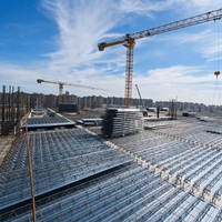 Système de plancher en treillis d'acier galvanisé à chaud, fabrication directe usine, sur mesure pour les projets de construction d'installations industrielles