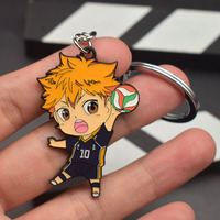 Neues Design Hochwertiger Haikyuu Shoyo Hinata Metall-Schlüsselanhänger zur Rucksack-Dekoration