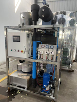 Machine à glaçons tubulaires à prix abordable pour usage commercial et industriel, machine à glaçons tubulaires à refroidissement par eau, capacité 1T, pour la restauration de fruits de mer