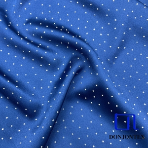 Premium Kwaliteit Hot-Persing Strass Glanzende Zijde-Achtige Spandex Polyester Satijnen Stof Voor Feestjurk Nachtkleding En Blouse - Product Image 3