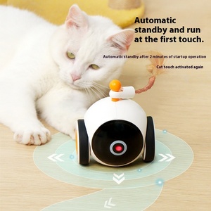 Popular Magic <strong>Wheel</strong> Teasing Toy for Cats Dogs Eco-Friendly Smart Kitten <strong>Racing</strong> Car Small Plastic Electric Space Product - Product Image 4