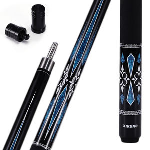 高品位カーボンビリアードキュー147cmステンレス鋼インターフェースファームとタイト11.5mm/12.5mmチップ1/2スプリット - Product Image 2