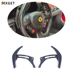 Pour <span class=keywords><strong>Ferrari</strong></span> 458/F12 manette de vitesse de volant en Fiber de carbone remplacer le levier de vitesse d'extension - Product Image 3