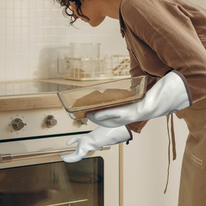 Gants résistants aux hautes et basses températures, isolation thermique, <span class=keywords><strong>anti</strong></span>-<span class=keywords><strong>chaleur</strong></span>, pour <span class=keywords><strong>barbecue</strong></span>, cuisson, gants en silicone liquide de qualité alimentaire - Product Image 4
