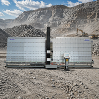 Machine de perçage vertical du verre multifonctionnelle pour le traitement des portes, avec fonctions de lavage, perçage, fraisage, rectification et système PLC