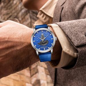 Montre mécanique automatique de luxe Poseidon Kiss Ocean pour homme, boîtier en acier inoxydable, cadran en cristal saphir, 5 BAR étanche - Product Image 2