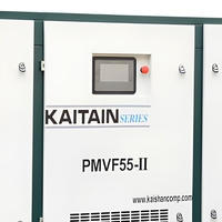 Compresseur d'air rotatif à vis VSD KAISHAN 15KW/22KW, moteur lubrifié, faible bruit, refroidissement par air, fabricant chinois