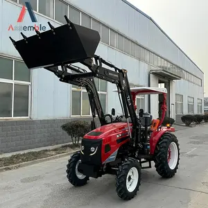 China 25hp EPA lawn mower 4x4 small tractor with front end loader