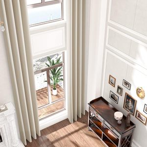 Xinlan rèm nhà máy trực tiếp biệt thự treo lên chống cháy trần cao Rèm khách sạn Salon thêm rèm dài - Product Image 2