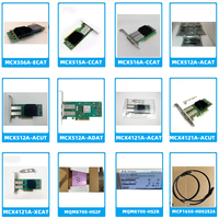 Adaptador Ethernet Mellanox MCX556A-ECAT de Doble Puerto 100GbE QSFP28, Tarjeta de Red para Servidor PCIe InfiniBand VPI