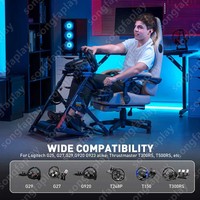 Simulateur de course pliable Songfa en PVC durable et écologique avec support de volant réglable