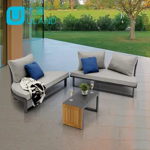 Uland 2023 Indoor Outdoor Home Lange Bank Donkere Stijlvolle Meubels Woonkamer Sofa Set