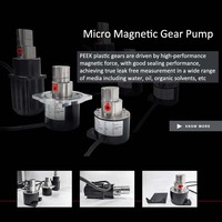 Pompe à engrenages en acier inoxydable à entraînement magnétique micro, haute efficacité, pour liquides chimiques, eau, faible débit, fonction de pulvérisation de code