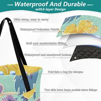 Nouvelle Tapis de Pique-Nique et de Plage Imperméable en Tissu Oxford, Motif Puakenikeni Personnalisé, Sac Fourre-Tout pour le Camping