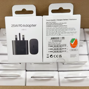 Pour téléphone portable Samsung, chargeur mural USB Type C original à charge rapide PD 25W, adaptateur de voyage avec prise US EU 25W - Product Image 1