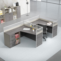 Nouveau produit, bureau d'ordinateur en bois moderne en forme de L, solide et sécurisé, avec un grand rangement