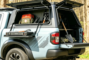 Boîte de rangement latérale pour pick-up, compartiment organisateur avec fenêtre intégrée pour le camping, en alliage d'aluminium, étanche IP54, ajustement universel - Product Image 6