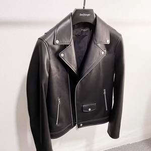 Trendy Brand Cool High-End Pilot PU <strong>Leather</strong> <strong>Jacket</strong> Coat American Street Style Loose Design Zipper for Winter Motorcycle Riding - Product Image 2
