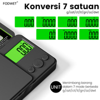 Timbangan Digital Saku Changxie Produk Baru, Timbangan Gram Mini untuk Perhiasan, Emas, Berlian