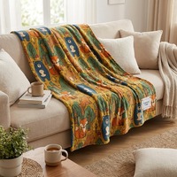 Couverture en polaire flanelle super douce pour chaise de bureau, chauffe-siège, plaid personnalisé OEM pour le bureau, idéal pour l'hiver et les cadeaux de travail.