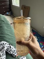 2 verres à côtes en verre transparent réutilisables, sans BPA, résistants à la chaleur, étanches, compatibles lave-vaisselle et micro-ondes, grande capacité