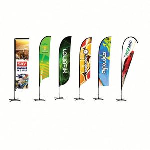 Custom Advertising Double Sided Polyester Outdoor Sports Festival 2m 3m 4m 5m Feather <b>Flag</b> - Product Image 2
