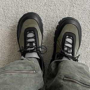 أحذية سكيت بورد رجالية سوداء ذات نعل سميك، موديل ربيعي جديد بمقدمة عريضة، أحذية رياضية عصرية متعددة الاستخدامات - Product Image 6