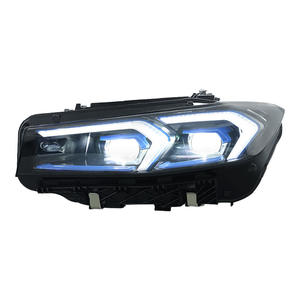 Conjunto de Faros LED para BMW Serie 3 G20 con Luces de Circulación Diurna y Señales de Giro Secuenciales, Lentes Azules - Product Image 2