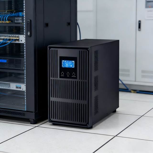 2KVA 1600W Single Phase High Frequency Online UPS, Backup Stabilizer for Office PCs & Printers During Sudden Power Outages