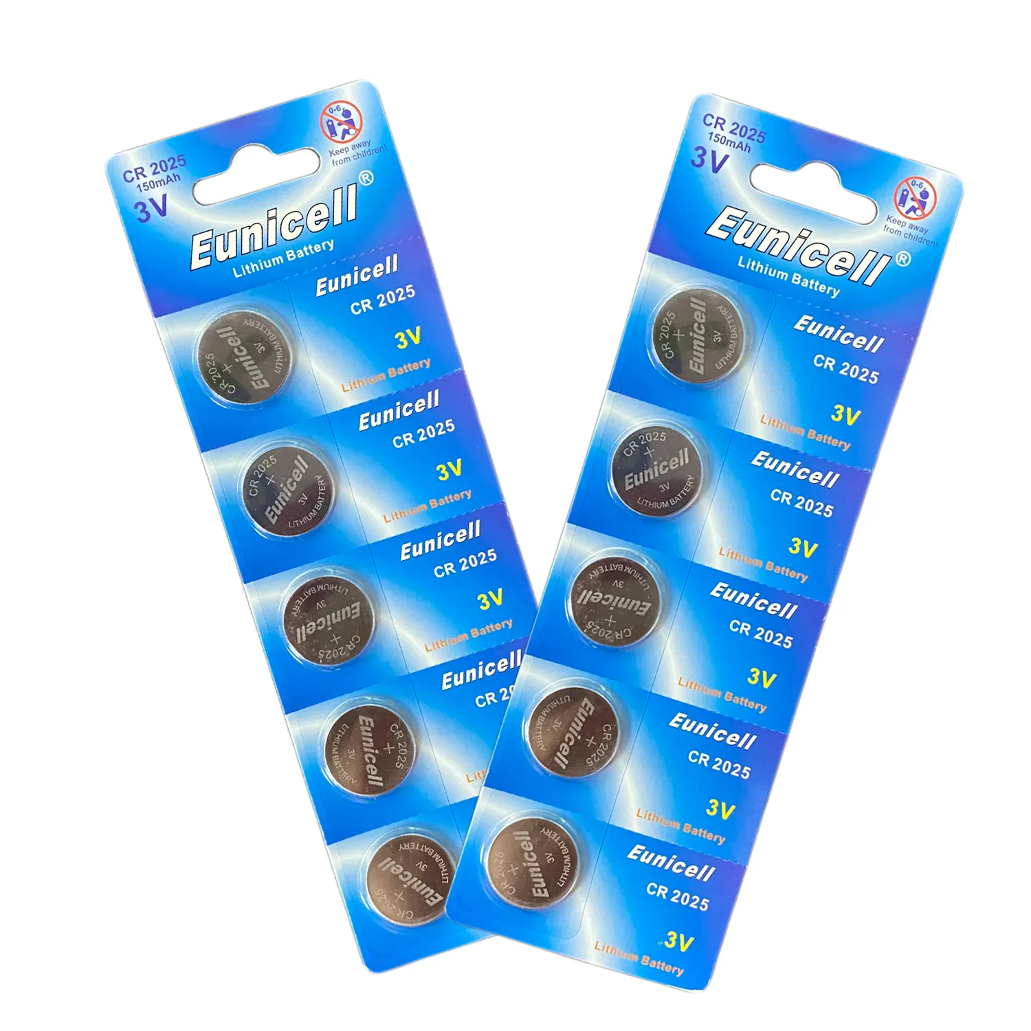 batteries 3v non rechargeable CR2025 lithium button cell batteries for Watch Calculator with Child Baby Safety