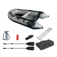 Nouveau design Kayaks de sports nautiques Plancher en aluminium PVC Bateau de sauvetage gonflable à rames à vendre
