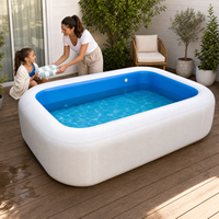 Aufblasbarer Swimmingpool aus China, PVC-Kinderpool, Rechteckig oder Rund, Sommer-Schwimmbecken, Direkt vom Hersteller