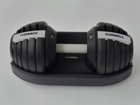 Haltère réglable Bullet Design 24 kg (52,5 lb) avec sélection de poids simplifiée, utilisation à une main, équipement de fitness à domicile, kit de musculation