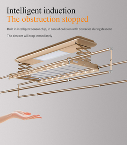 Vente directe d'usine sèche-linge de plafond intelligent rétractable automatique en aluminium électrique intégré éclairage LED ménage 5 ans - Product Image 5