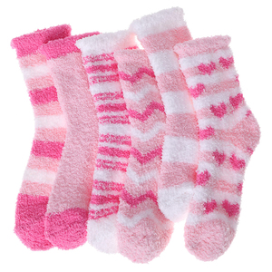 Vente en gros <span class=keywords><strong>Chaussons</strong></span> de Noël pour femmes chauds et respirants en rose pour la Saint-Valentin Chaussettes d'hiver douillettes et douillettes - Product Image 3