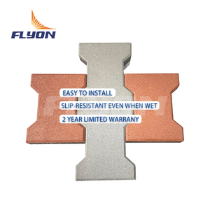 Grandi finitrici in gomma per ossa di cane all'aperto che pavimentano il cortile del cavallo utilizzano tappetini in gomma stabili - Product Image 3